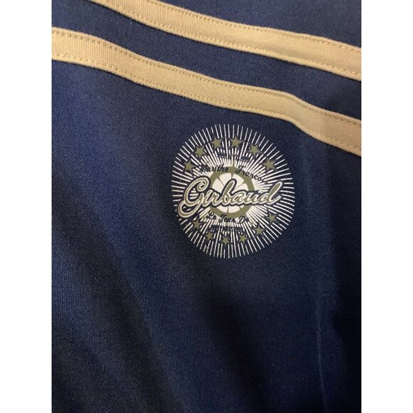 Vtg Marithe Francois Girbaud Embroidered Full Zip Jacket Men’s Sz XL Blue‎ Tan - Picture 6 of 10